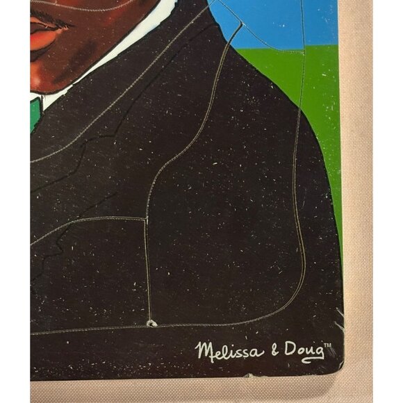 Melissa & Doug Martin Luther King Jr. Wooden Puzzle 12"x9" Ages 4+ Crafted By Ha - Picture 3 of 7